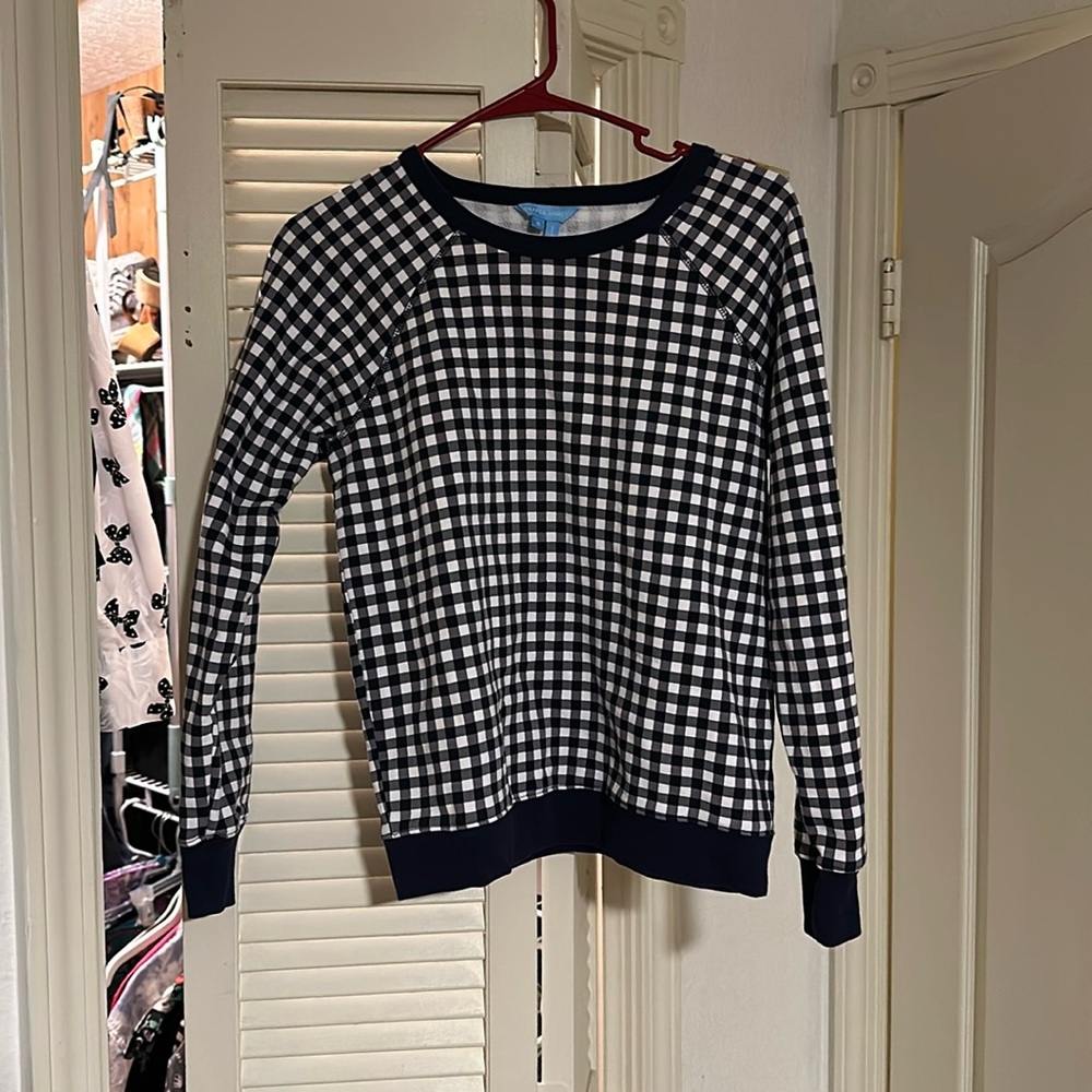 Draper James Natalie Gingham Sweatshirt